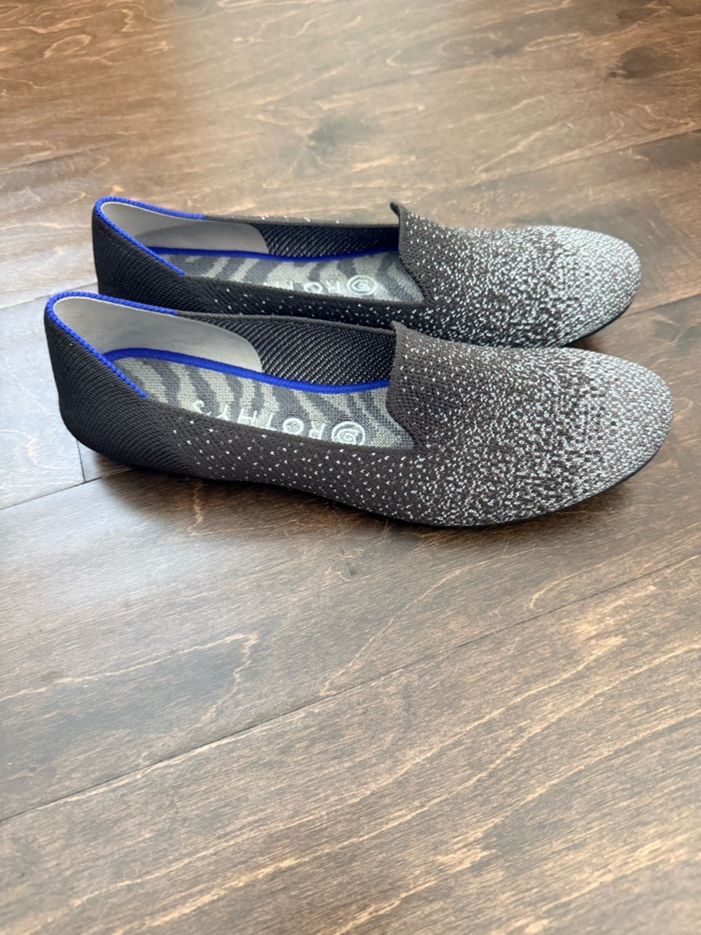 Rothy’s Original Loafer in Twilight Metallic Ombré Sz 8.5 - Picture 2 of 6